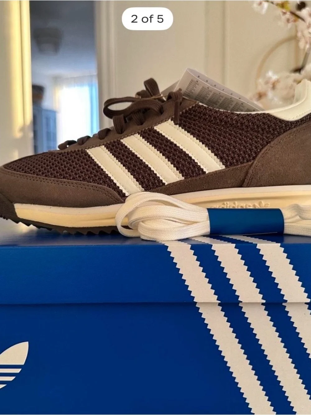 adidas Men’s Brown & Cream Retro Sneaker